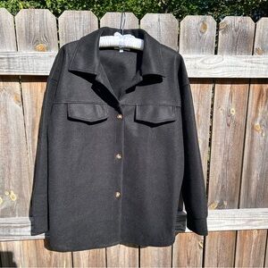 Plus size 3X Black Pea Coat